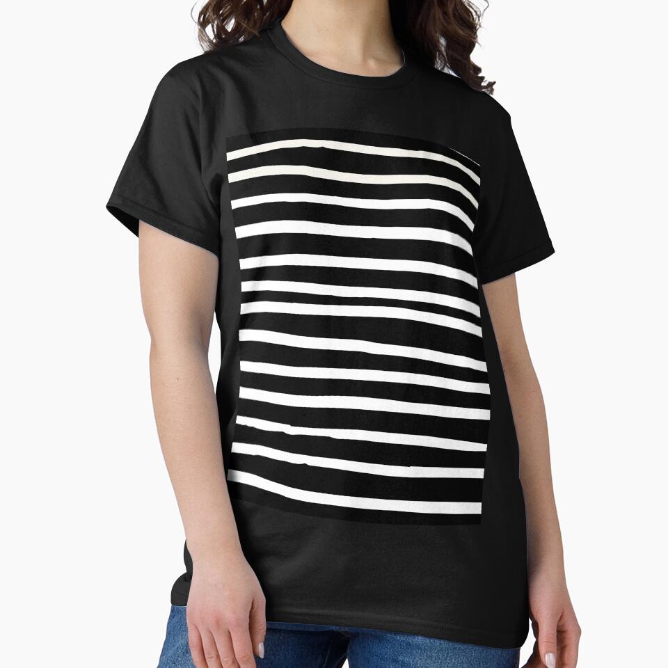 Balck and White Abstract Mudcloth Lines Pattern by zedonee T-Shirts, Hoodie, Sweatshirt | BlankRebels.com (Image 2)