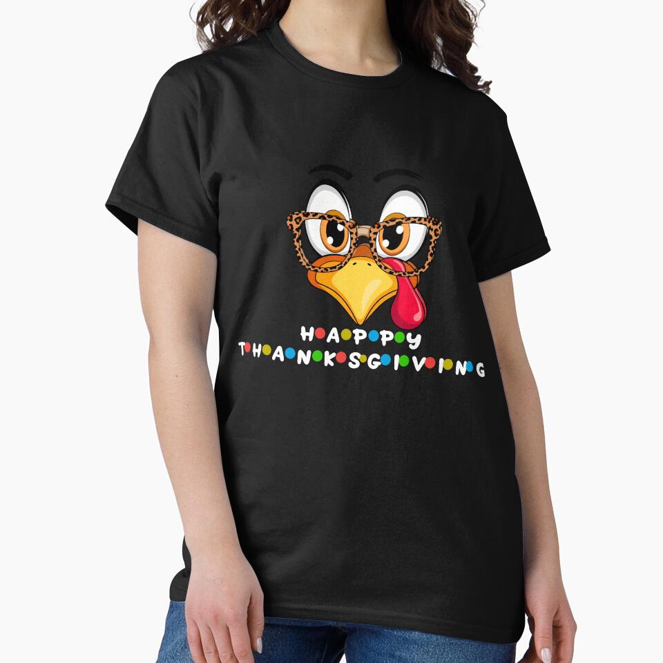 Thanksgiving For Friends Funny Turkey by wesdesignshop T-Shirts, Hoodie, Sweatshirt | BlankRebels.com (Image 2)
