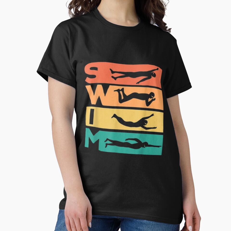 Retro Swimming Evolution Gift For Swimmers T-Shirt by aramida Hoodie, Sweatshirt | BlankRebels.com (Image 2)