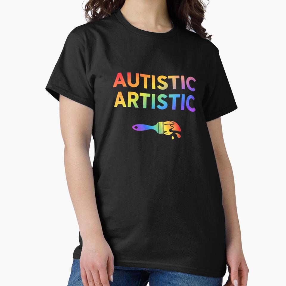 Autistic Artistic Rainbow Design by PixelQ T-Shirts, Hoodie, Sweatshirt | BlankRebels.com (Image 2)