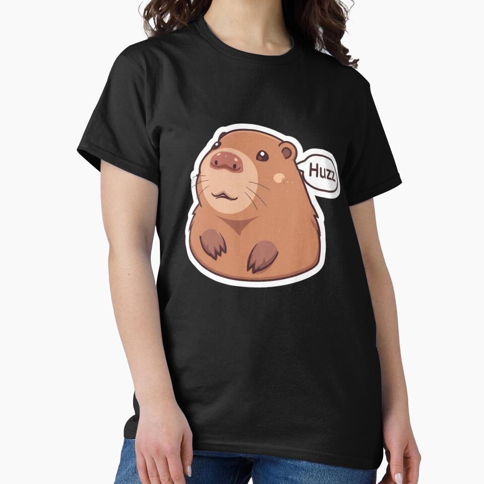 Huzz Capybara Sticker by shlepyart T-Shirts, Hoodie, Sweatshirt | BlankRebels.com (Image 2)