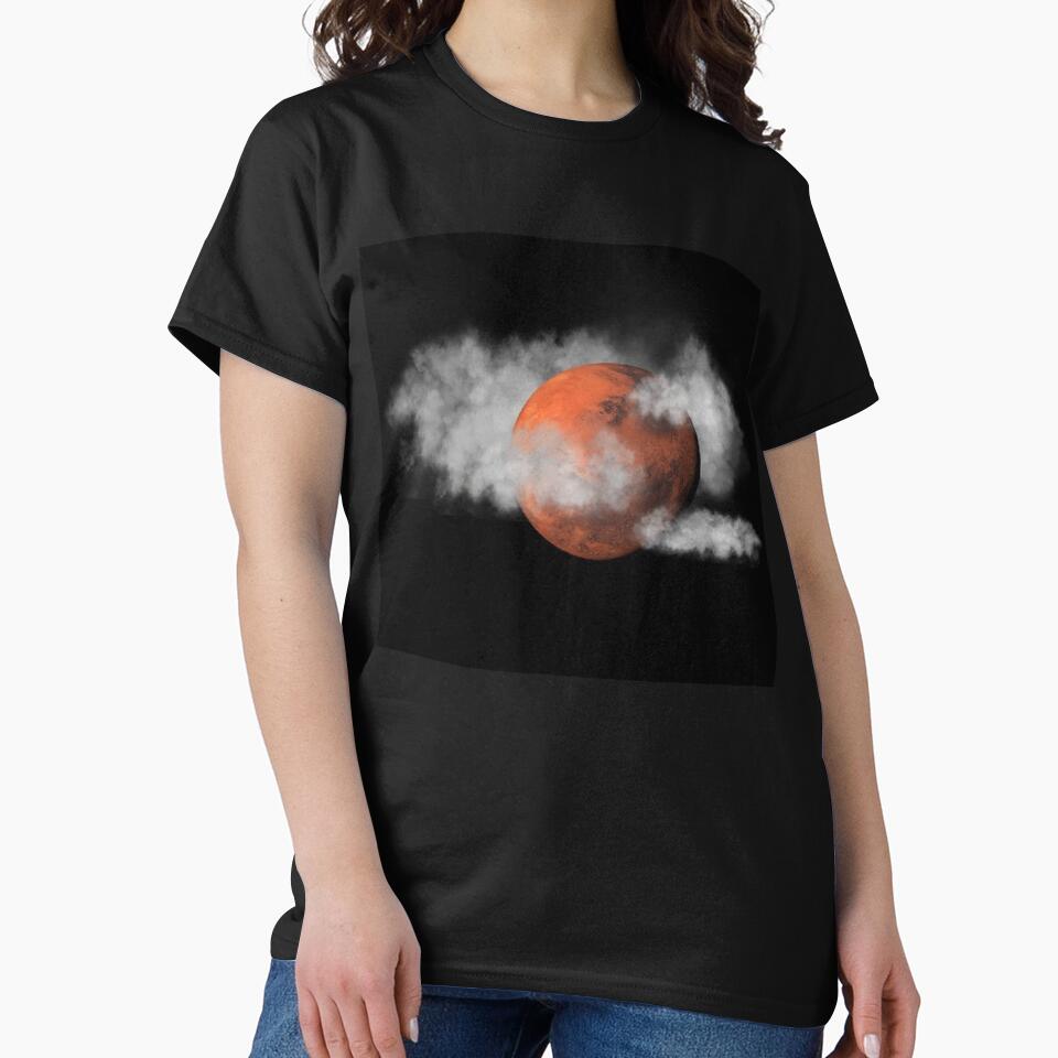 planet mars with clouds by hachemi riadh T-Shirts, Hoodie, Sweatshirt | BlankRebels.com (Image 2)