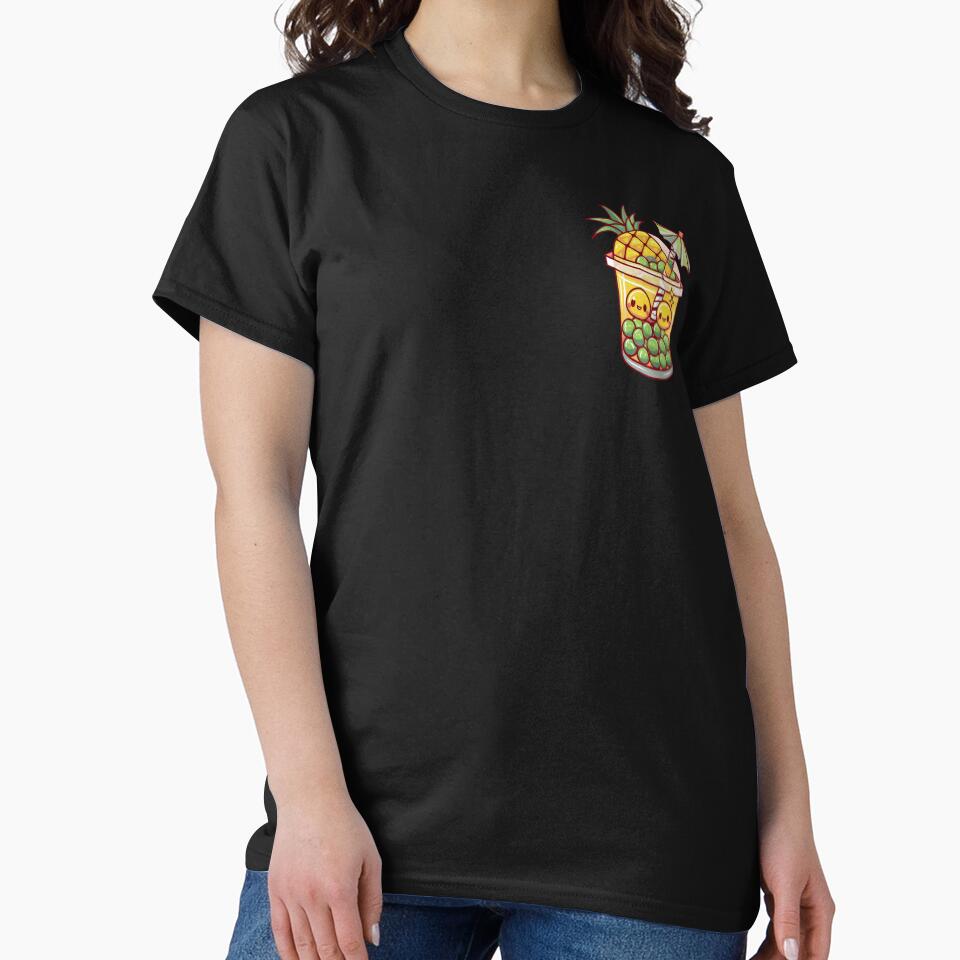 Cute Pineapple Tropical Bubble Tea Kawaii by canvadreamer444 T-Shirts, Hoodie, Sweatshirt | BlankRebels.com (Image 2)