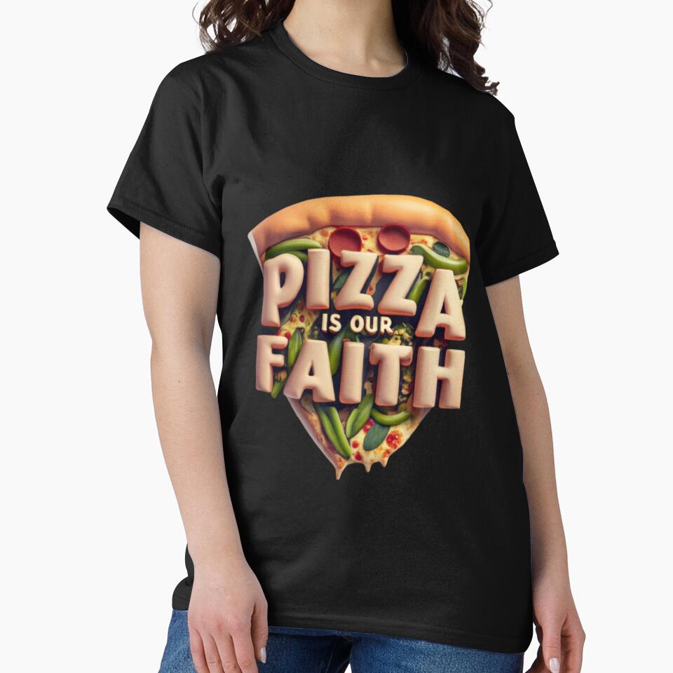 Pizza is our Faith by kalutor T-Shirts, Hoodie, Sweatshirt | BlankRebels.com (Image 2)