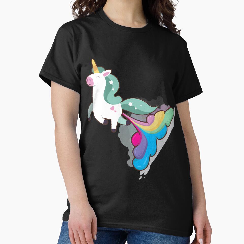 Rainbow Farting Unicorn by HumbleShirt T-Shirts, Hoodie, Sweatshirt | BlankRebels.com (Image 2)