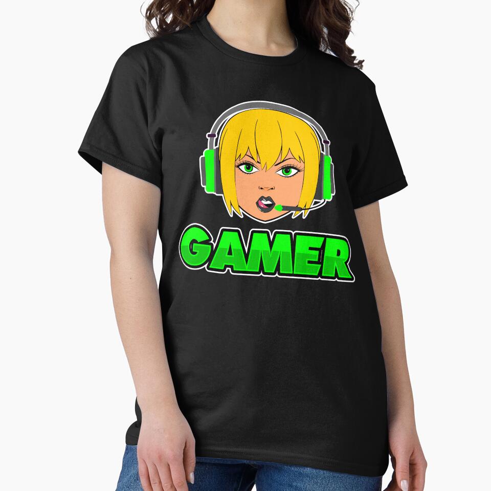 BLONDE GAMER GIRL by Chaos Apparel T-Shirts, Hoodie, Sweatshirt | BlankRebels.com (Image 2)