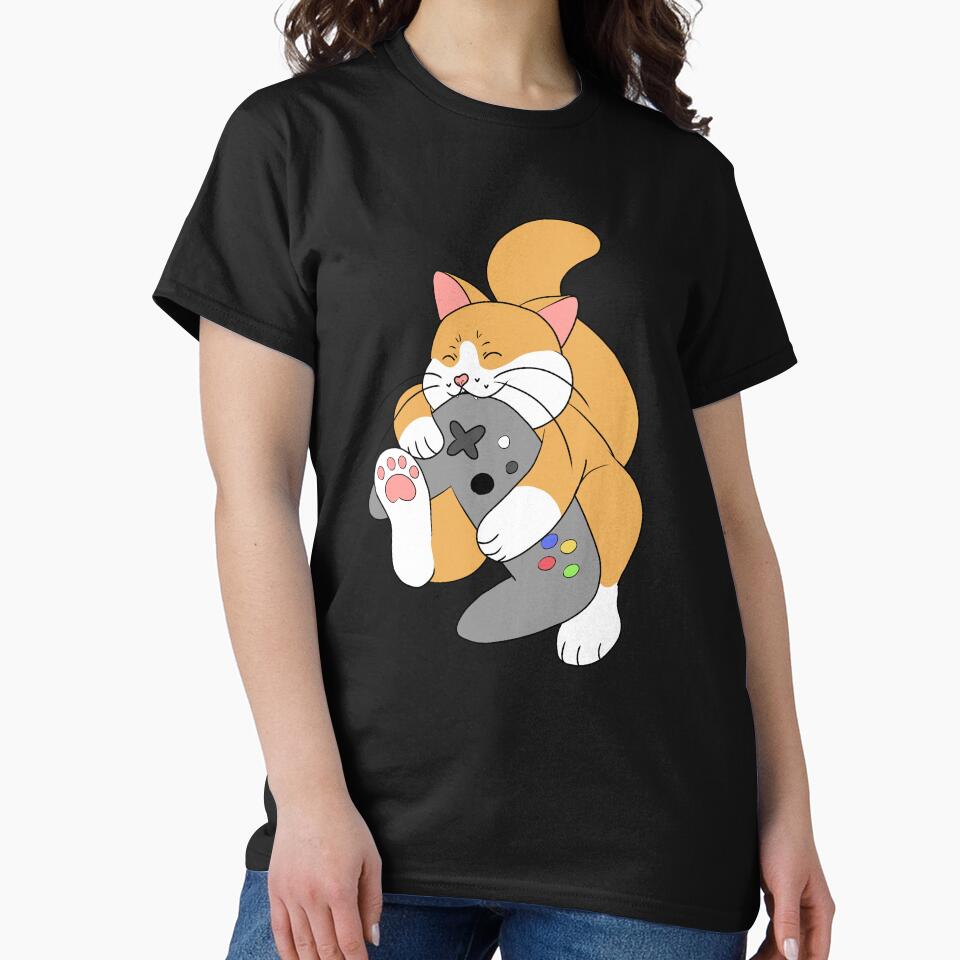 Gamer Cat T-Shirts, Hoodie, Sweatshirt