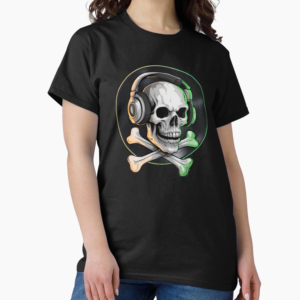 music lover's skull by JoraArt T-Shirts, Hoodie, Sweatshirt | BlankRebels.com (Image 2)
