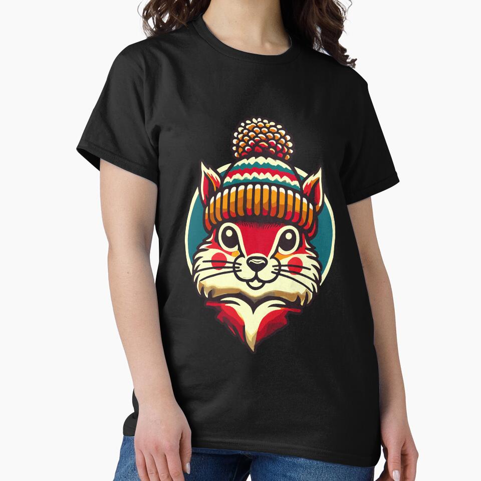 Merry Christmas Squirrel Winter Hat by LuminOrb T-Shirts, Hoodie, Sweatshirt | BlankRebels.com (Image 2)
