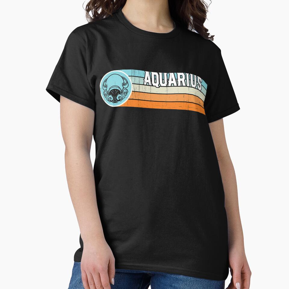 Aquarius Vintage Birthday by hoangtrongkhiem T-Shirts, Hoodie, Sweatshirt | BlankRebels.com (Image 2)