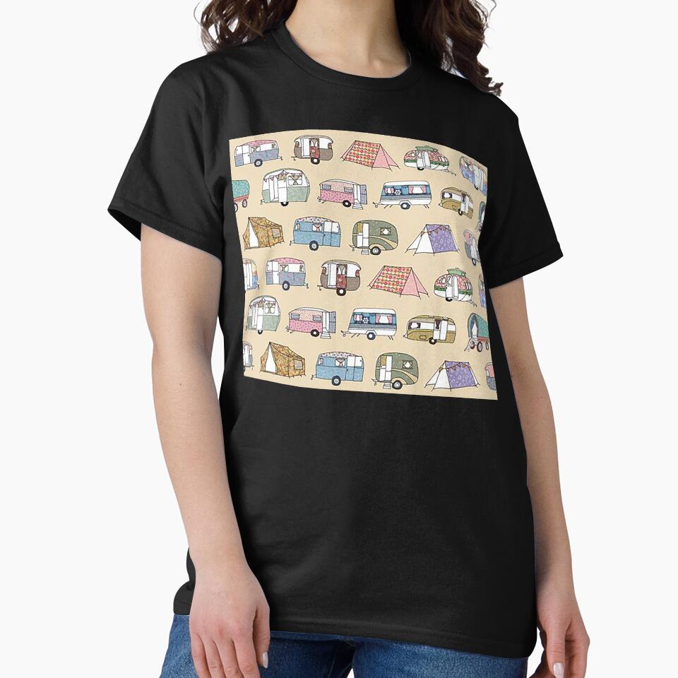 Camping pattern by Aura __Print T-Shirts, Hoodie, Sweatshirt | BlankRebels.com (Image 2)