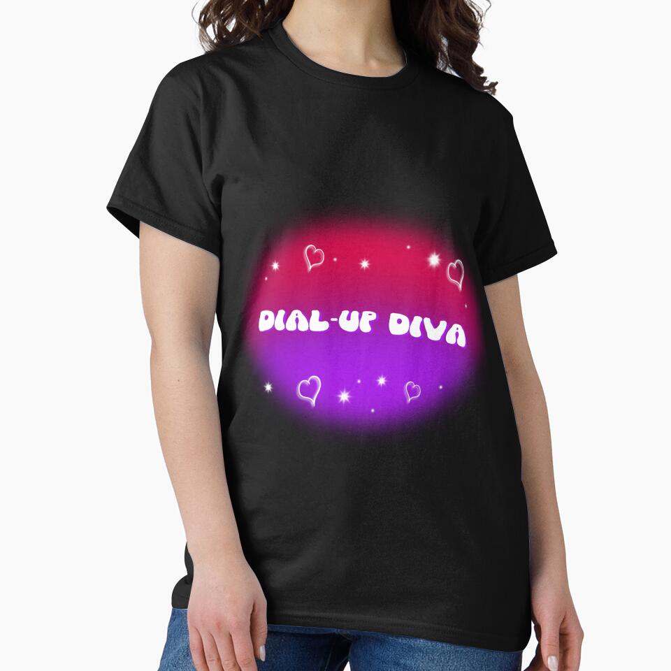 Dial-Up Diva by Eccentriquee T-Shirts, Hoodie, Sweatshirt | BlankRebels.com (Image 2)