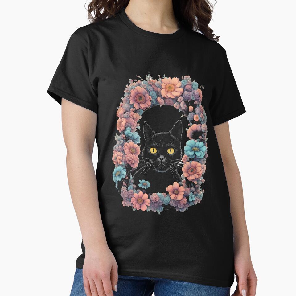 Copy of Black Cat art by Catophile T-Shirts, Hoodie, Sweatshirt | BlankRebels.com (Image 2)