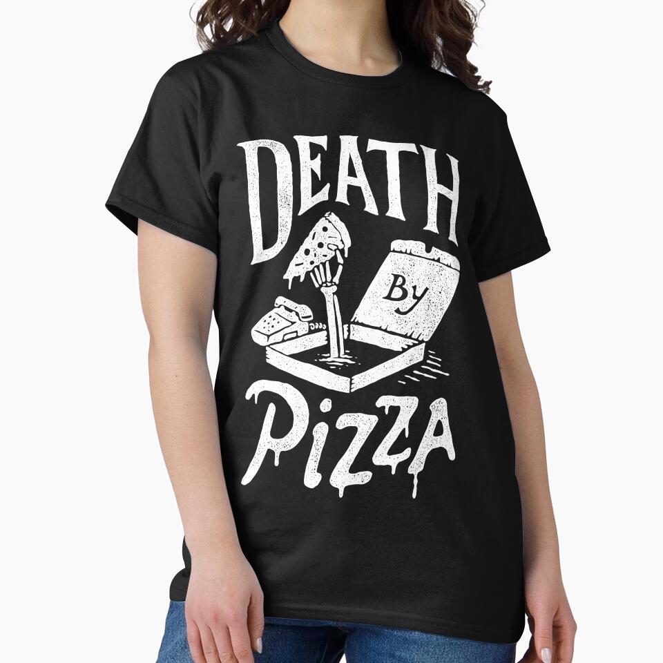 Death By Pizza by skitchism T-Shirts, Hoodie, Sweatshirt | BlankRebels.com (Image 2)