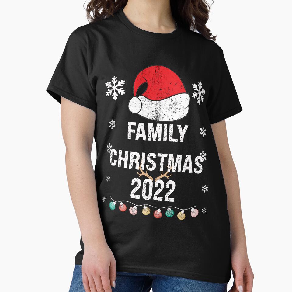Family Christmas 2022 Shirt Family Matching Xmas Pajamas by ZANNIX Hoodie, Sweatshirt | BlankRebels.com (Image 2)