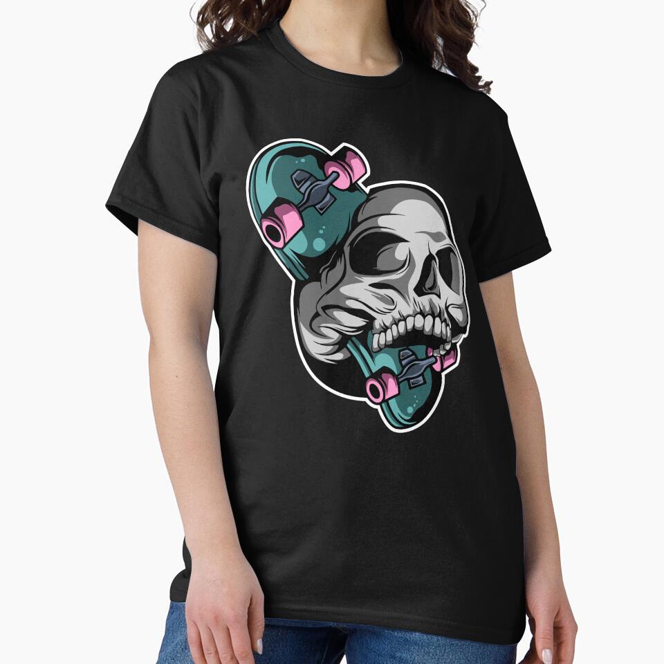 skateboard skull by zaher97 T-Shirts, Hoodie, Sweatshirt | BlankRebels.com (Image 2)