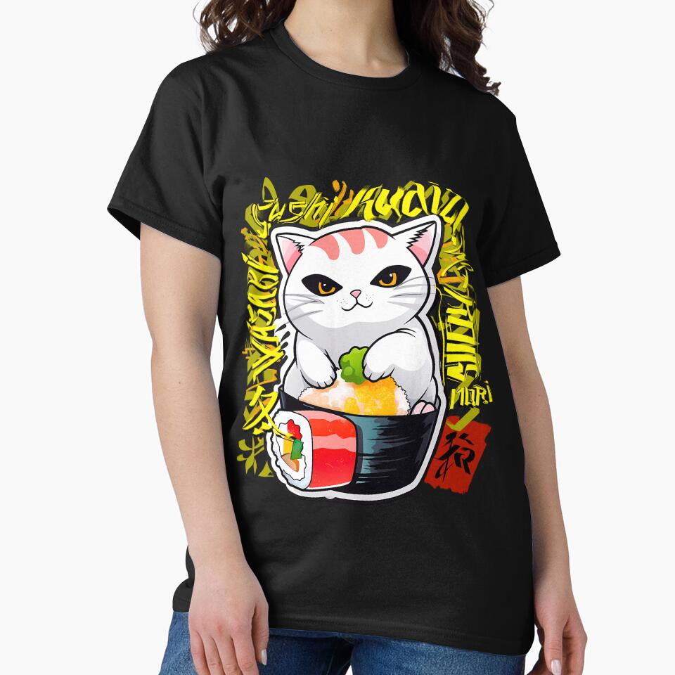 Sushi cat by nemfisart T-Shirts, Hoodie, Sweatshirt | BlankRebels.com (Image 2)