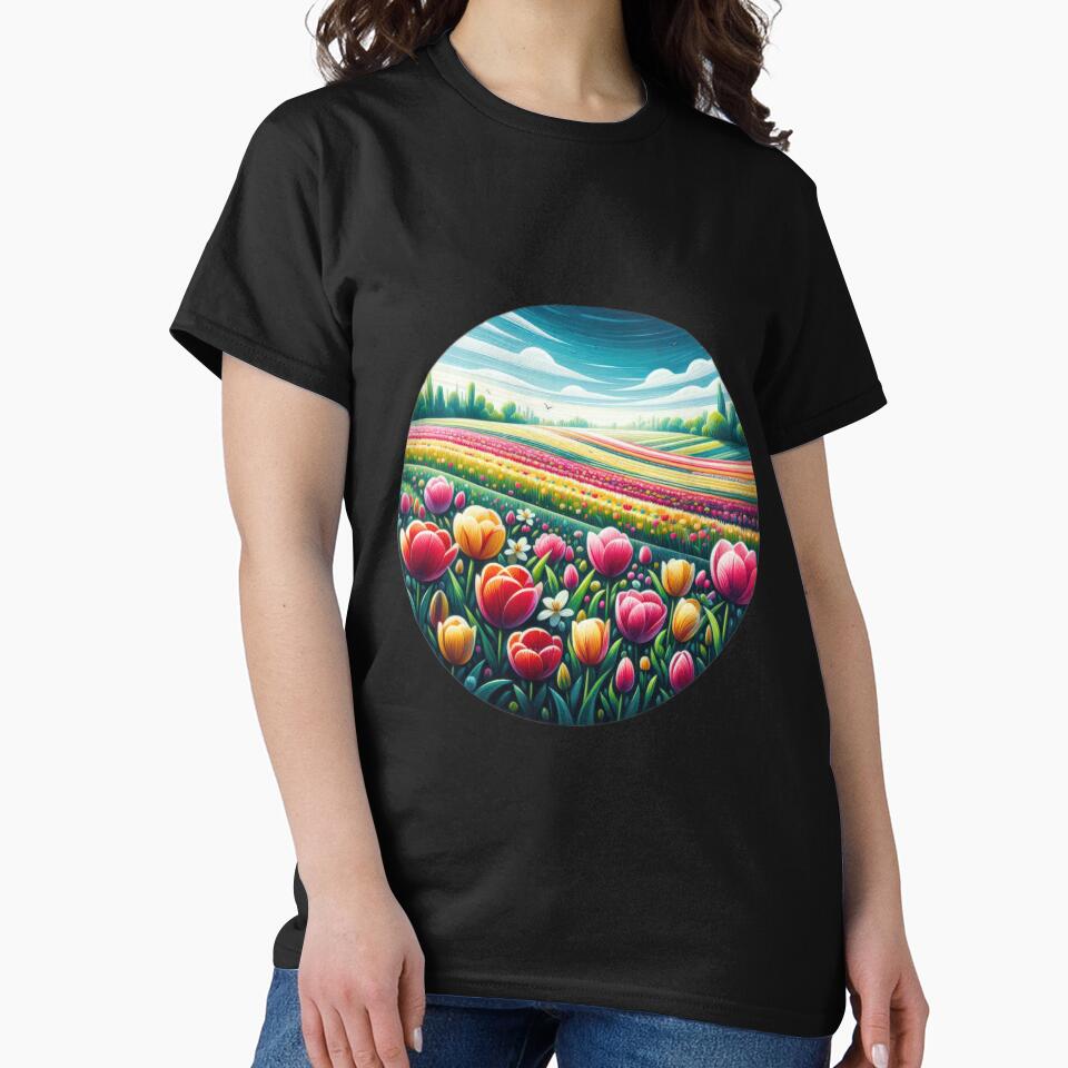 Tulip Field Botanical Beauty Floral Arrangements by Expressions-Sel T-Shirts, Hoodie, Sweatshirt | BlankRebels.com (Image 2)