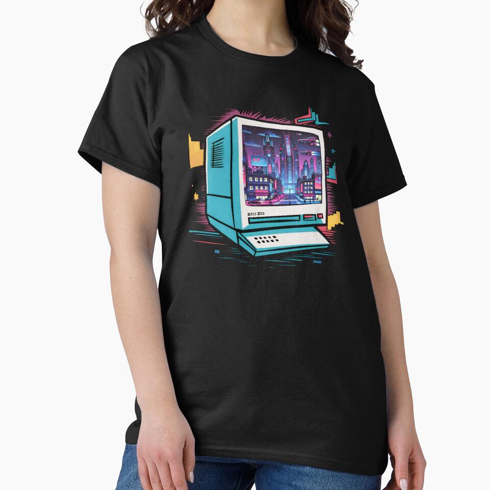 Arcade Gaming Cyberpunk 80s Retro Games by Basti09 T-Shirts, Hoodie, Sweatshirt | BlankRebels.com (Image 2)