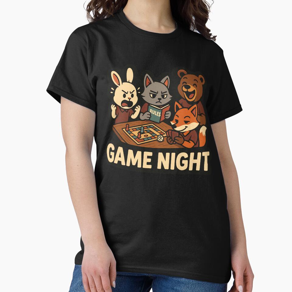 Game Night by RatArt Designs T-Shirts, Hoodie, Sweatshirt | BlankRebels.com (Image 2)