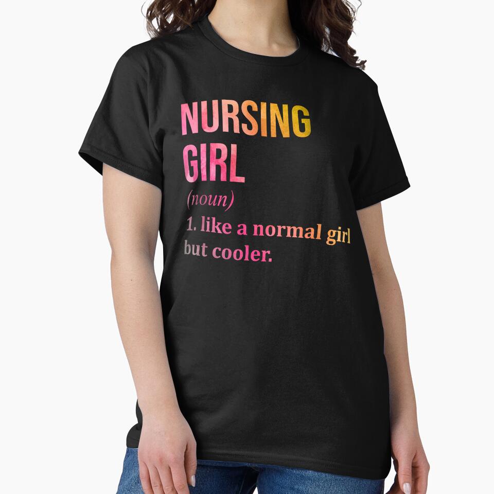 Nursing Girl Definition Watercolor T-Shirts, Hoodie, Sweatshirt