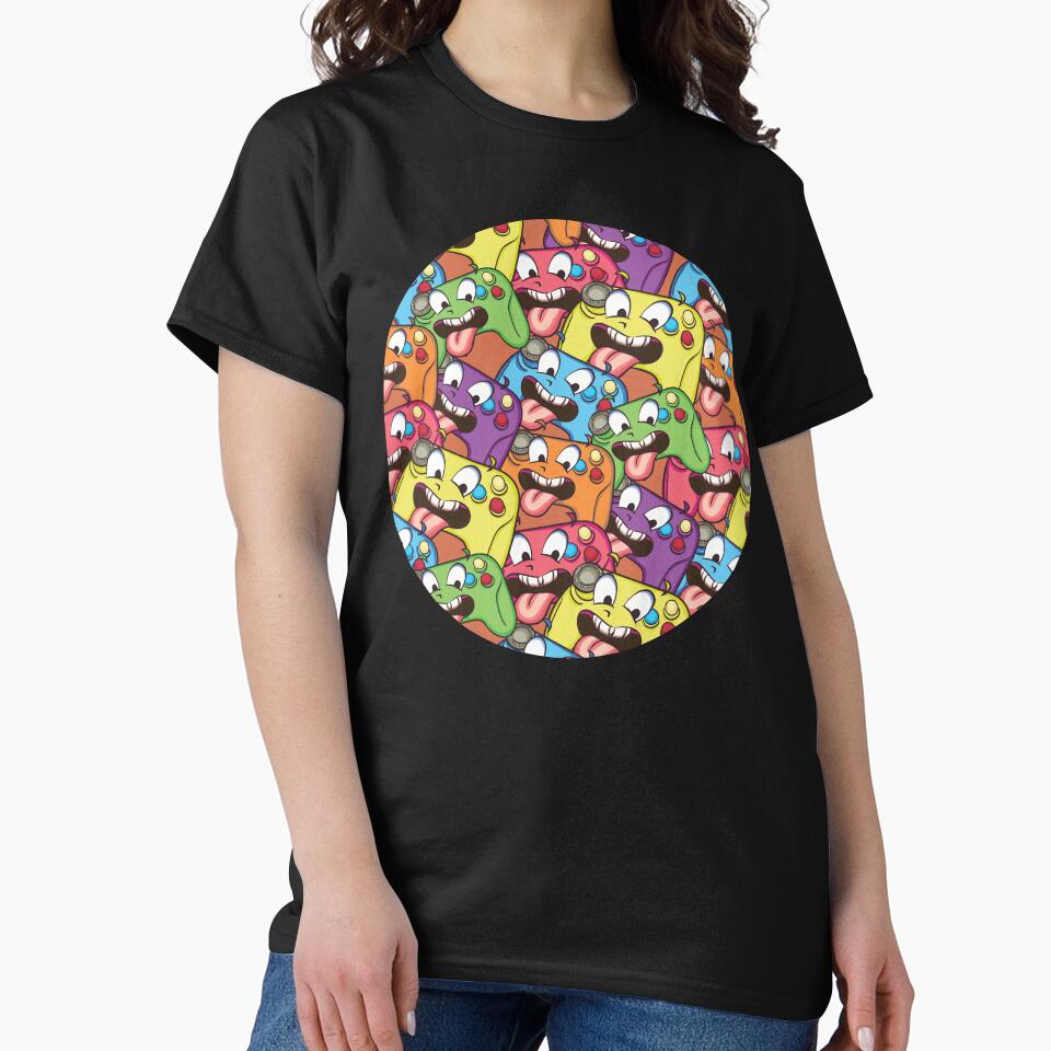 Colorful Controllers Gamer Pattern by Click-Like T-Shirts, Hoodie, Sweatshirt | BlankRebels.com (Image 2)