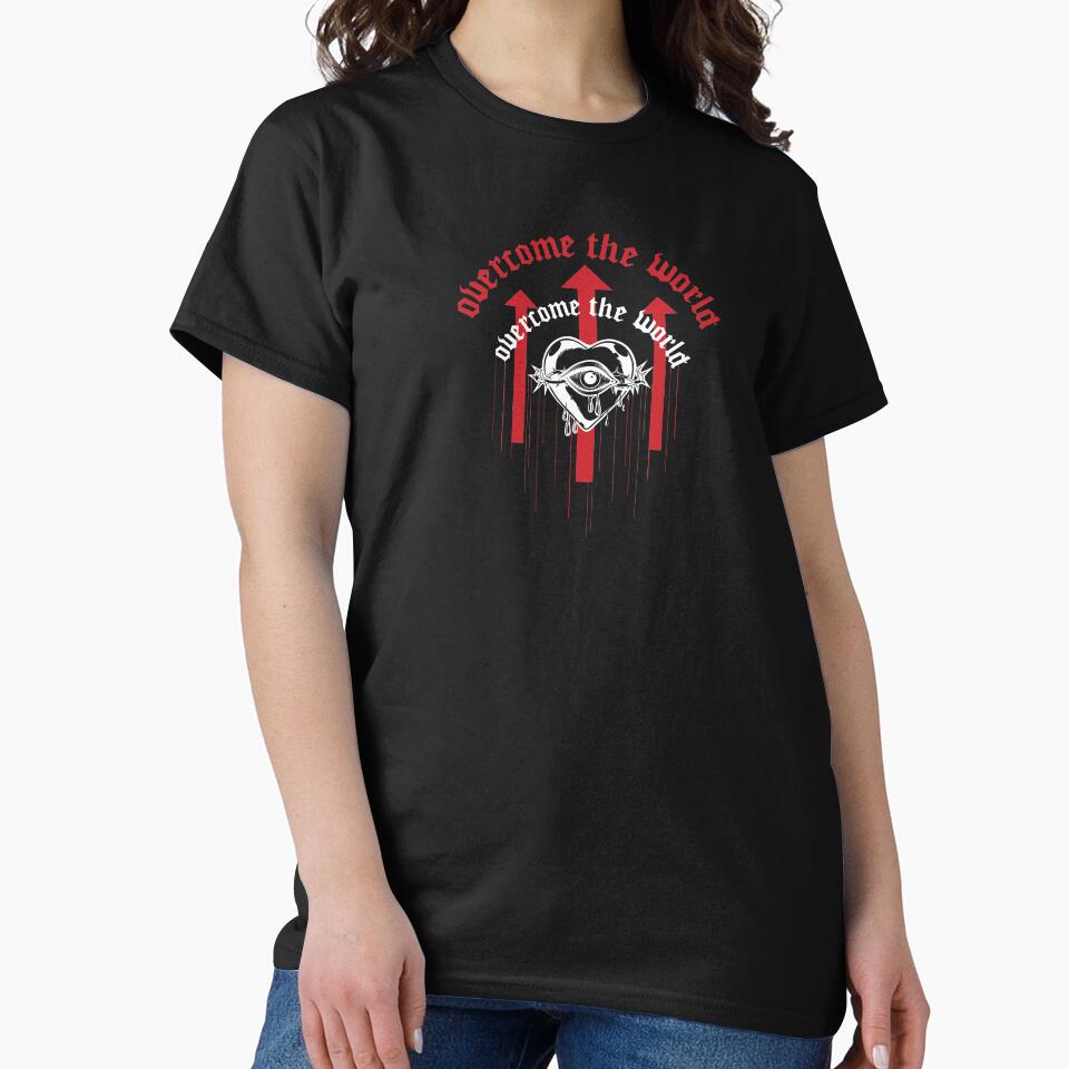 Overcome the world Christian grunge dark by Quantastic T-Shirts, Hoodie, Sweatshirt | BlankRebels.com (Image 2)