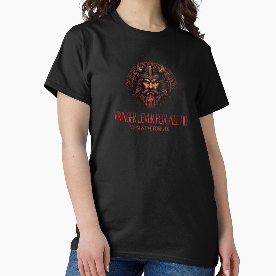 Vikinger Lever- Vikings Live Forever by John MacPherson Allan T-Shirts, Hoodie, Sweatshirt | BlankRebels.com (Image 2)