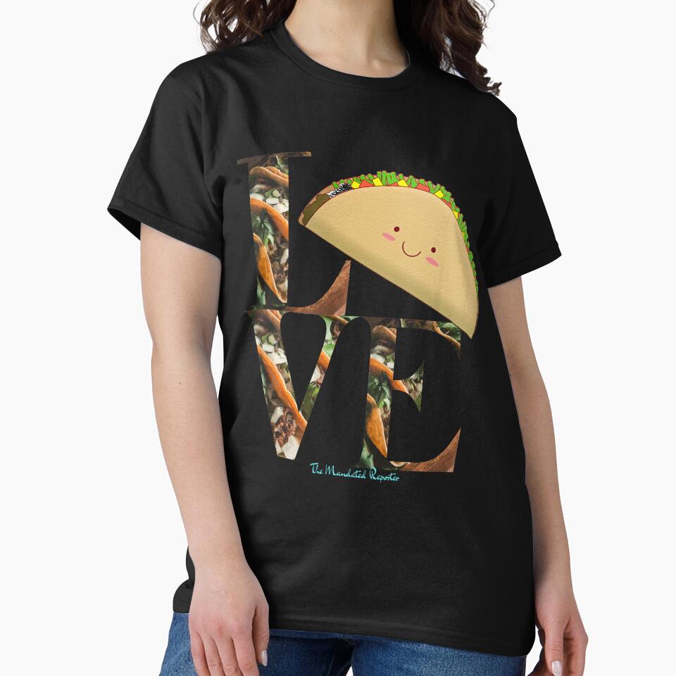 Happy Cartoon Taco by TheReporter1 T-Shirts, Hoodie, Sweatshirt | BlankRebels.com (Image 2)