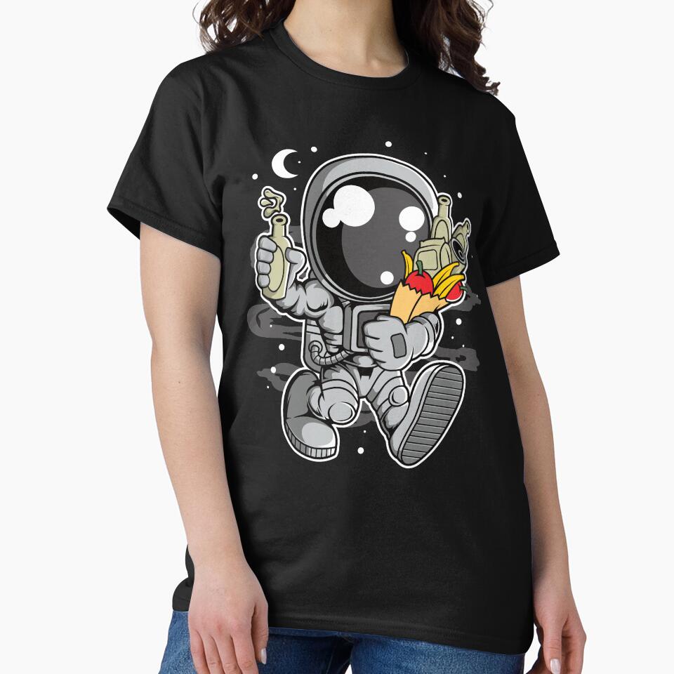 Astronaut Grocery - Funny Outer Space Lovers by Desteroids T-Shirts, Hoodie, Sweatshirt | BlankRebels.com (Image 2)