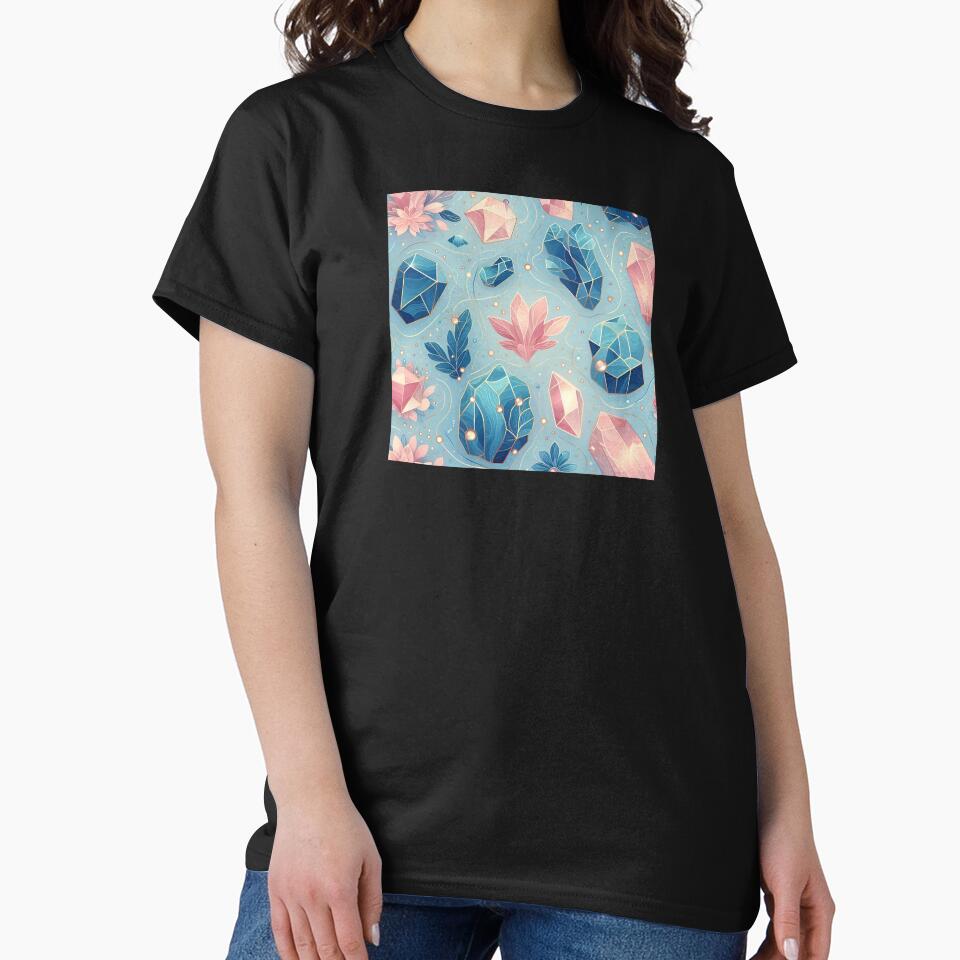 Blue Quartz Seamless Pattern by Thedigital91 T-Shirts, Hoodie, Sweatshirt | BlankRebels.com (Image 2)
