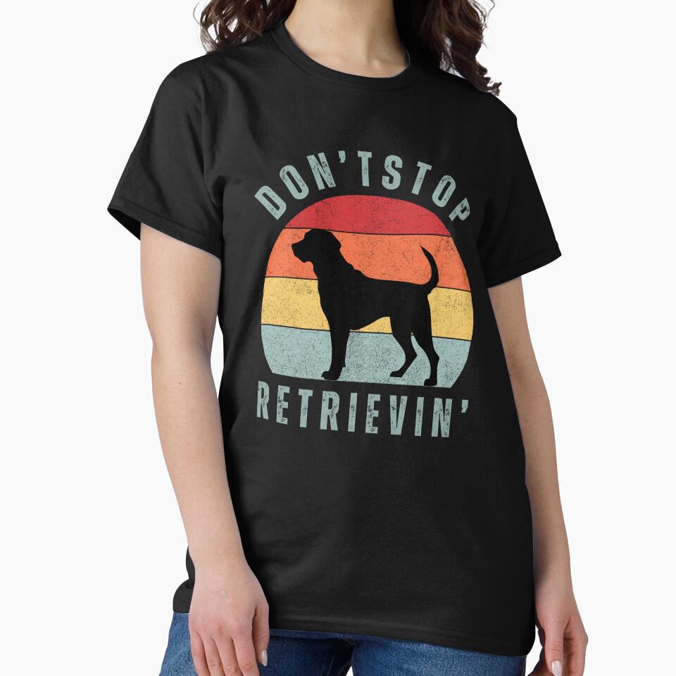 Don't Stop Retrievin' labrador retriever Retro Sunset Vintage Dog Lover Cute Pet Gift by darunwan T-Shirts,... (Image 2)