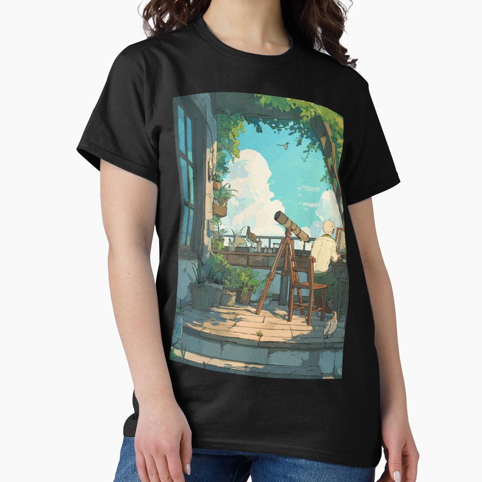 Vintage Binoculars Bird Watching Light Academia by bapupa T-Shirts, Hoodie, Sweatshirt | BlankRebels.com (Image 2)