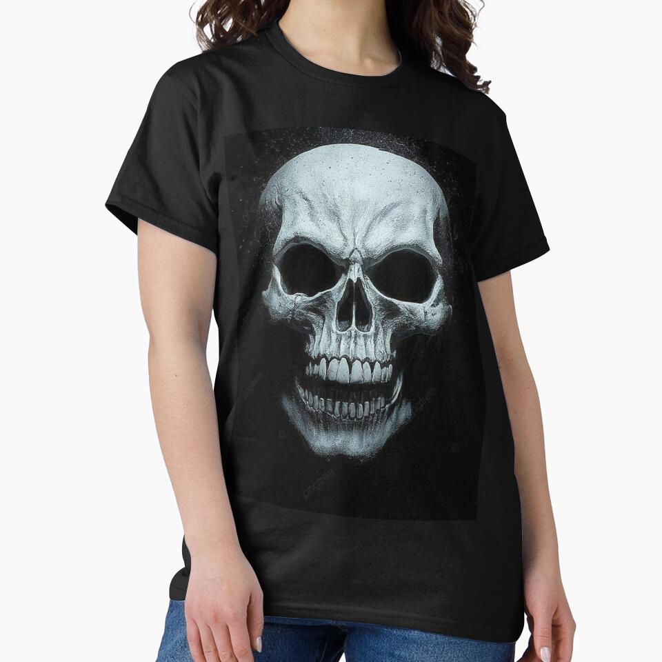 Human Skull Emerging from the Depths of Darkness by BestDetailer T-Shirts, Hoodie, Sweatshirt | BlankRebels.com (Image 2)