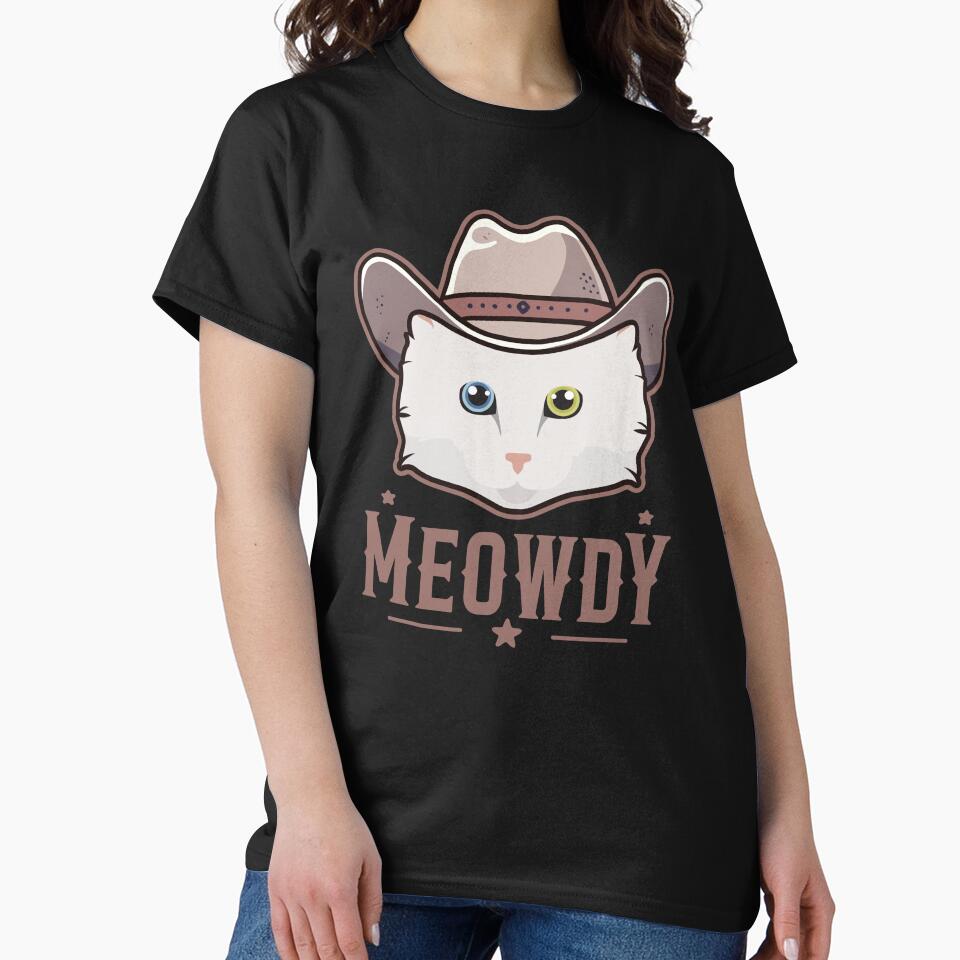 Turkish Angora Cat Meowdy by Clara Hollins T-Shirts, Hoodie, Sweatshirt | BlankRebels.com (Image 2)