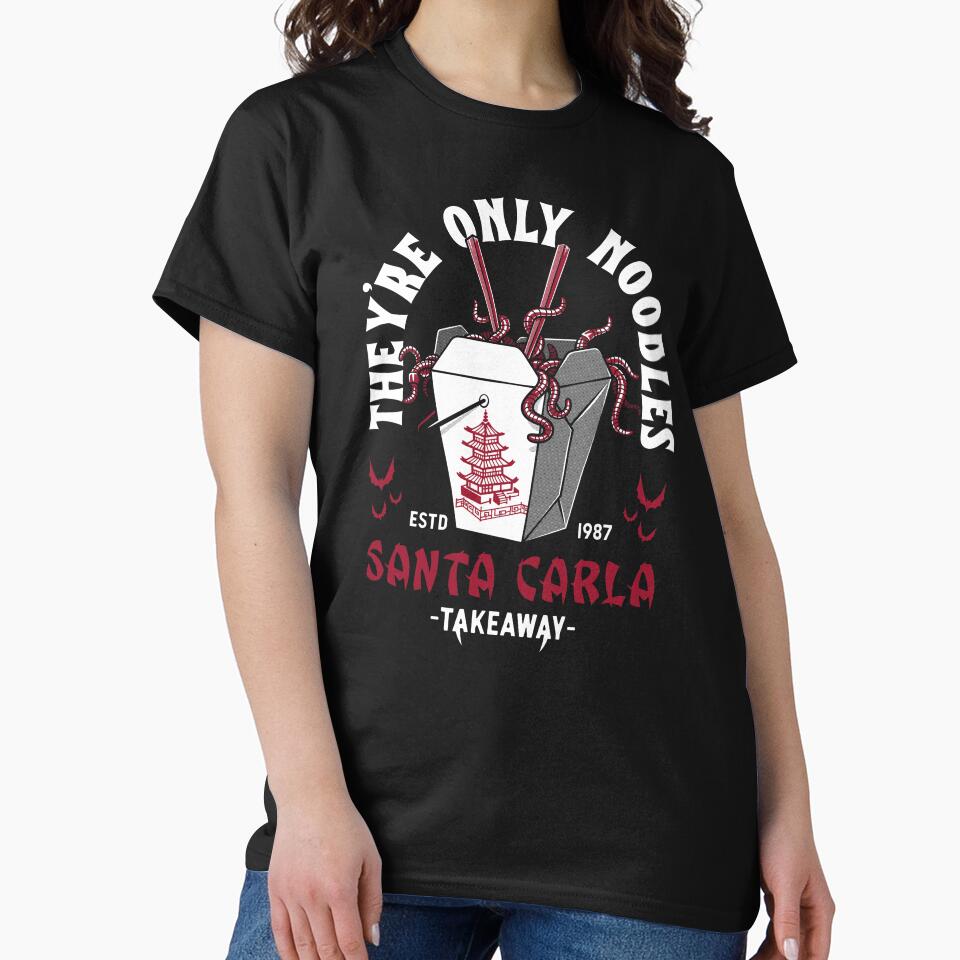 They'Re Only Noodles Santa Carla Chinese Food Retro Vampire Horror T-Shirts, Hoodie, Sweatshirt