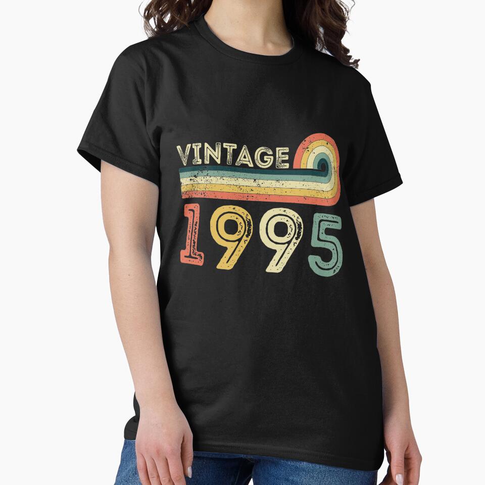 Vintage 1995 26th Birthday - Born in 1995 by meedTee T-Shirts, Hoodie, Sweatshirt | BlankRebels.com (Image 2)