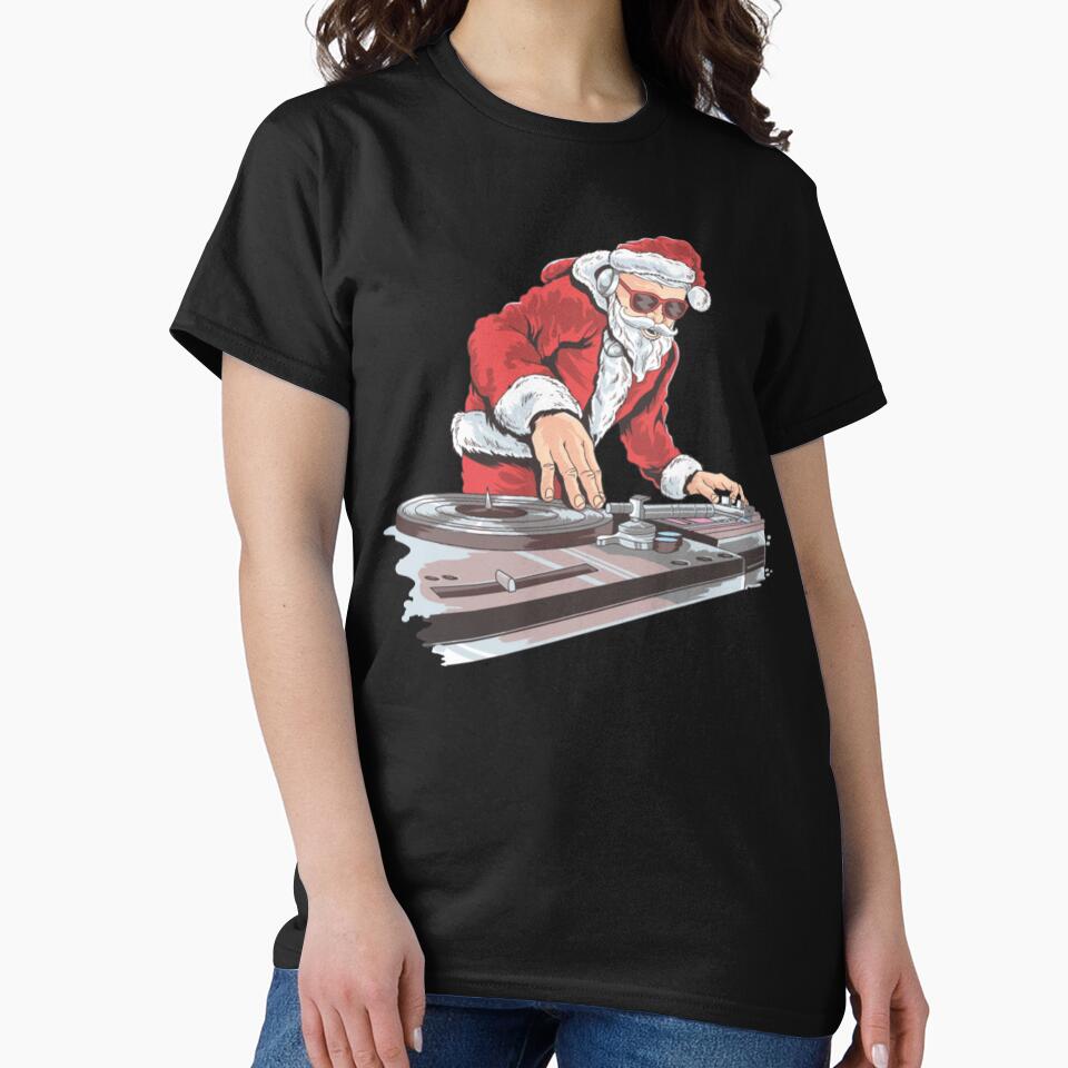 DJ Santa, Christmas DJ, Santa Christmas Design by KaiHavert T-Shirts, Hoodie, Sweatshirt | BlankRebels.com (Image 2)