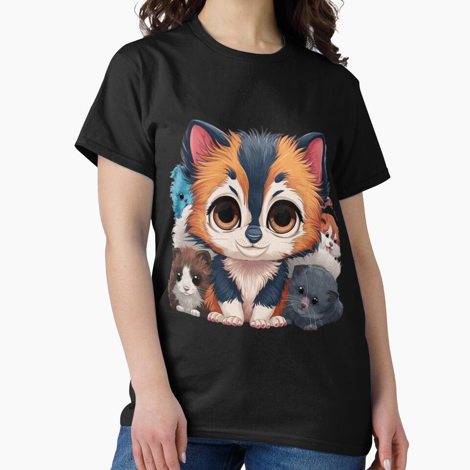 Kawaii Animals Paint Art 3D Model by Charlygood T-Shirts, Hoodie, Sweatshirt | BlankRebels.com (Image 2)
