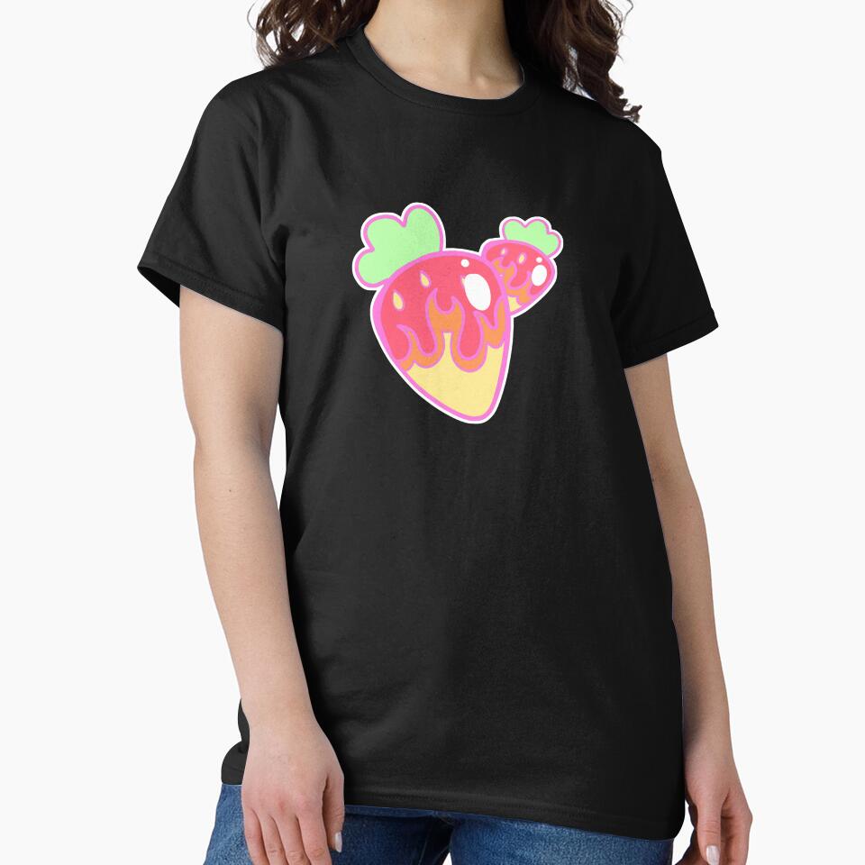 Flame Fruits (strawberries) by gross-girl99 T-Shirts, Hoodie, Sweatshirt | BlankRebels.com (Image 2)