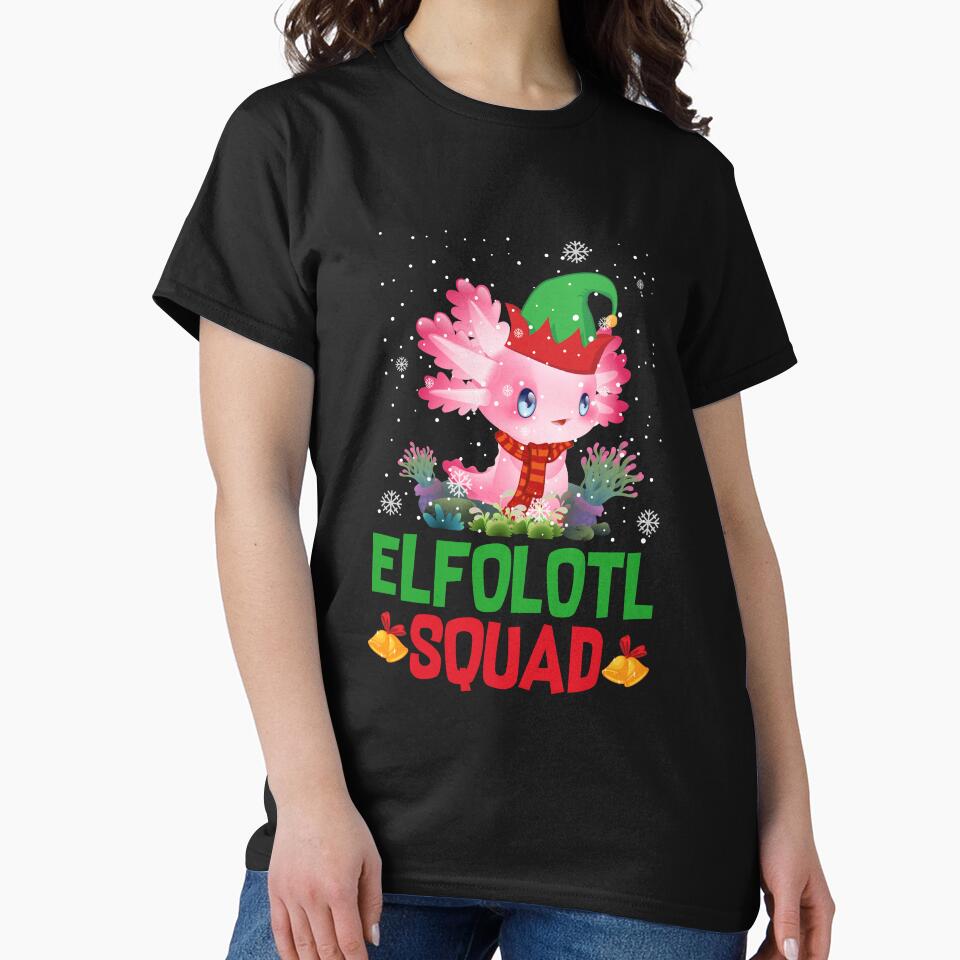Funny Xmas Elfolotl Squad Christmas Pajama For Boys Girls Adults by mteehut T-Shirts, Hoodie, Sweatshirt (Image 2)