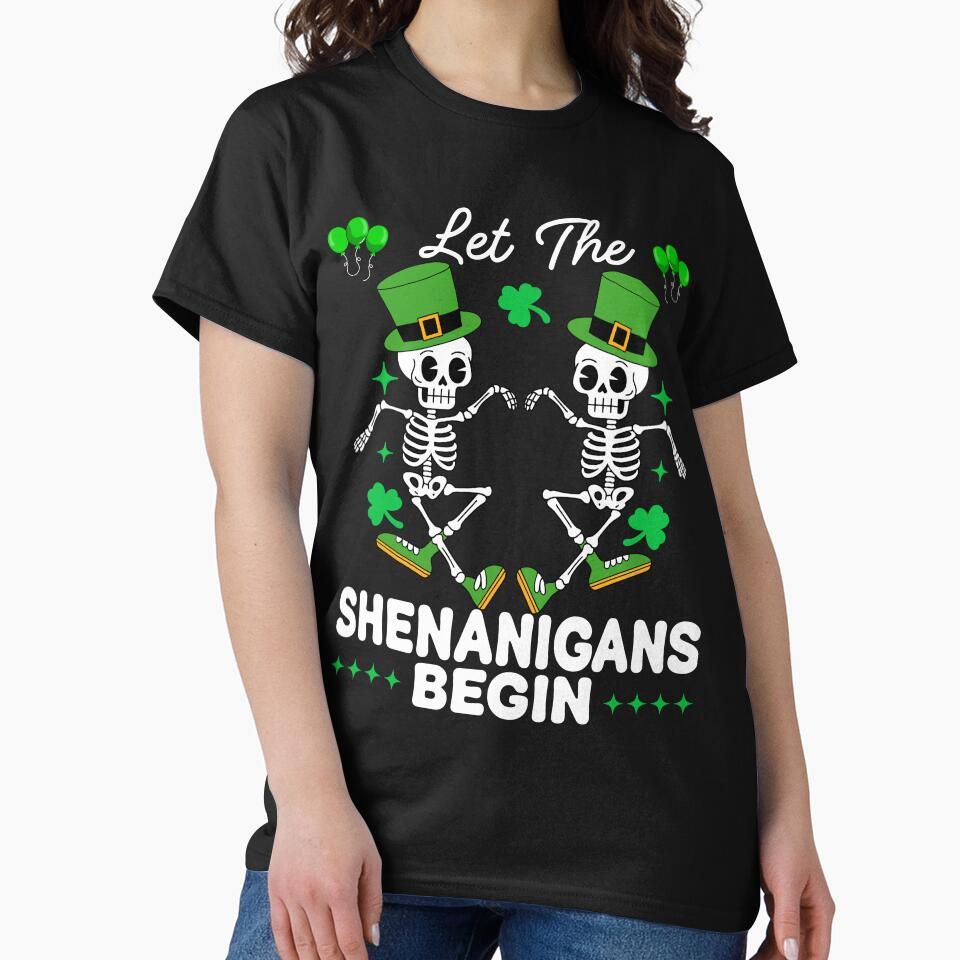 Kids St Patricks Day Skeleton by KroghDs T-Shirts, Hoodie, Sweatshirt | BlankRebels.com (Image 2)