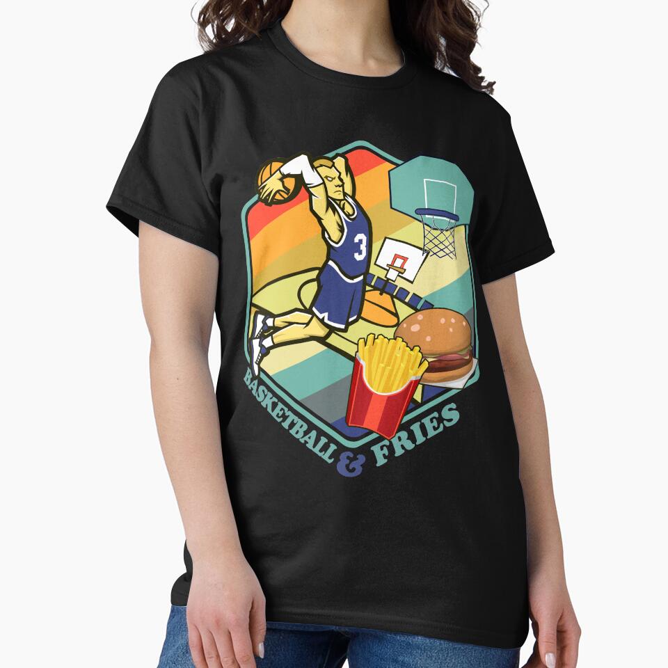 Basketball Fries Fastfood Burger Basketballer by TheAplus T-Shirts, Hoodie, Sweatshirt | BlankRebels.com (Image 2)