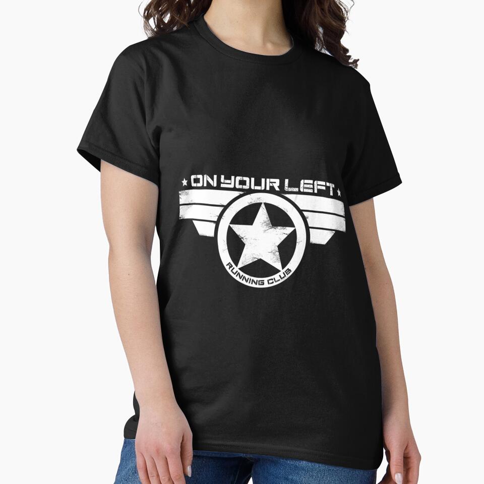 On Your Left Running Club Distressed Print by ABORIKA T-Shirts, Hoodie, Sweatshirt | BlankRebels.com (Image 2)
