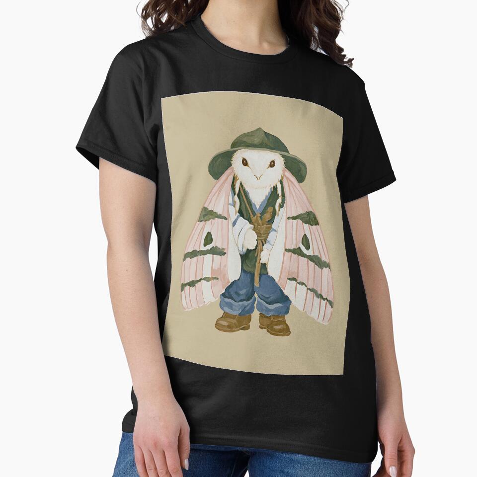 Whimsical Cottagecore Moth by bapupa T-Shirts, Hoodie, Sweatshirt | BlankRebels.com (Image 2)