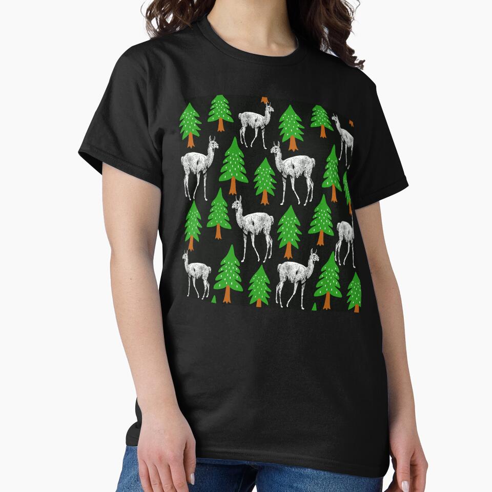 llama pattern by virilamissa T-Shirts, Hoodie, Sweatshirt | BlankRebels.com (Image 2)