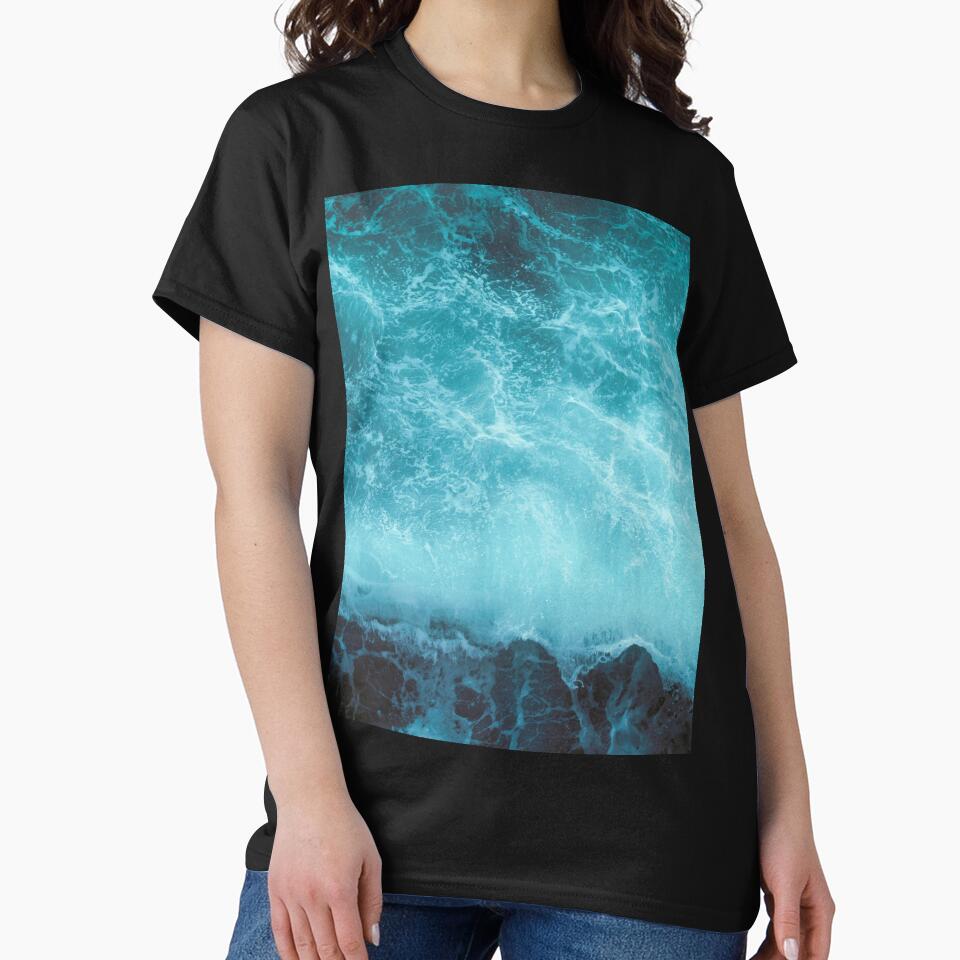 Emerald Ocean Waves by stuff-n-stuff T-Shirts, Hoodie, Sweatshirt | BlankRebels.com (Image 2)