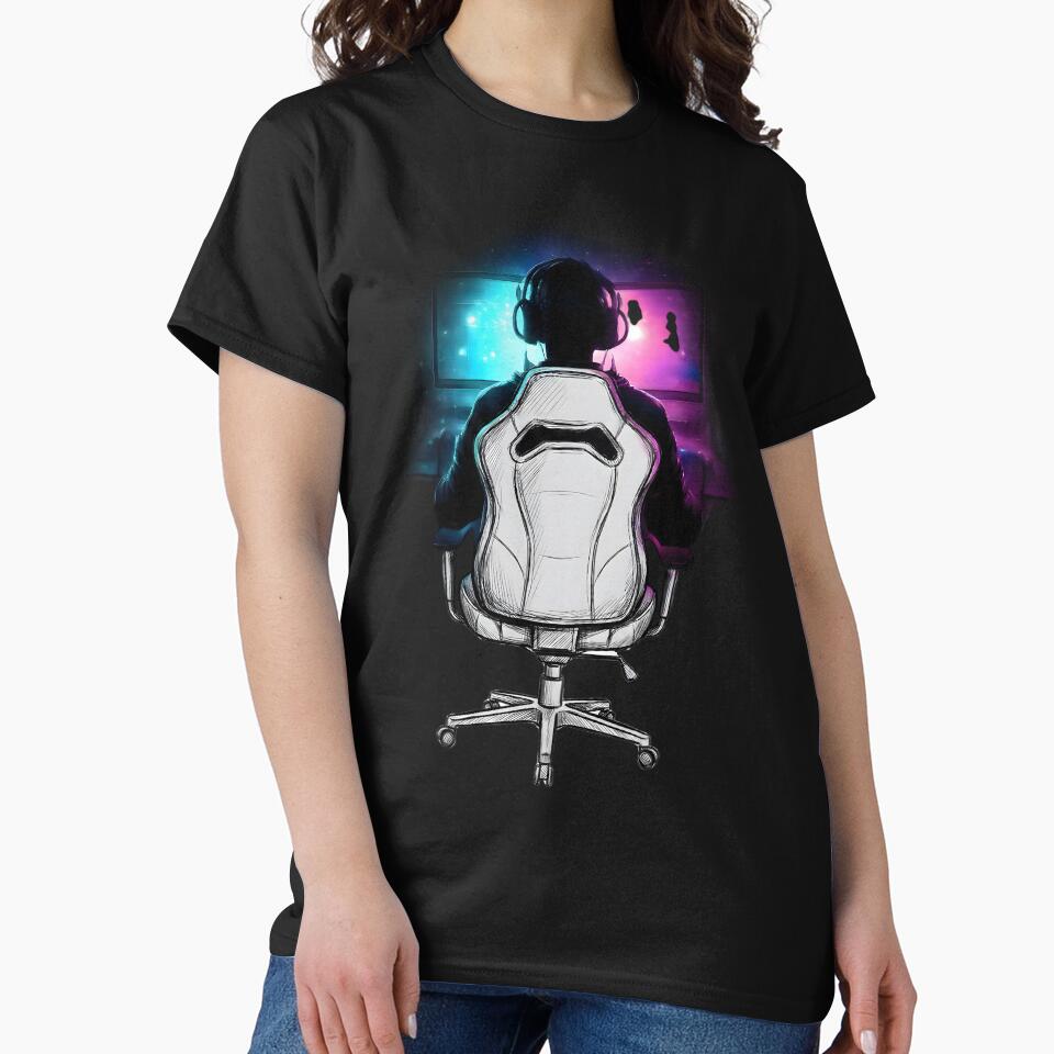 Night Mode Gamer – Neon Screen Glow Gaming Design by SoulenCify T-Shirts, Hoodie, Sweatshirt | BlankRebels.com (Image 2)