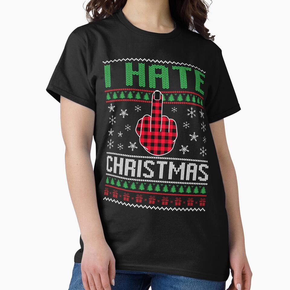 Anti Christmas I Hate Christmas Ugly Xmas Hater by TM-Multidesign T-Shirts, Hoodie, Sweatshirt | BlankRebels.com (Image 2)