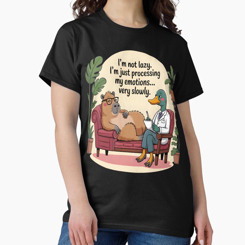 Capybara Humor-Funny Capybara in Therapy by al21ex T-Shirts, Hoodie, Sweatshirt | BlankRebels.com (Image 2)